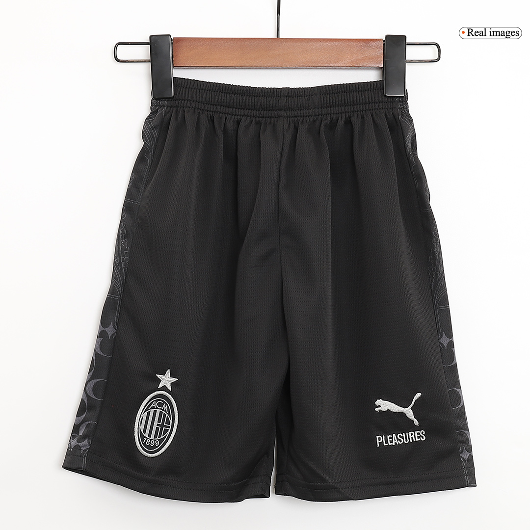 Kid's AC Milan x Pleasures Fourth Away Soccer Jersey Kit(Jersey+Shorts) 2023/24 - Image 4