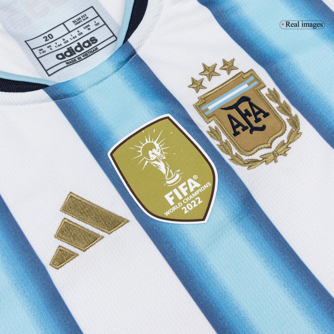 Kid's Argentina Home Soccer Jersey Kit(Jersey+Shorts+Socks) 2025/26 - Image 4