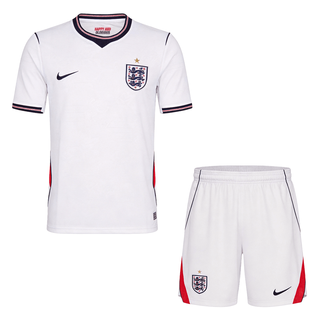 England Home Soccer Jersey Kit(Jersey+Shorts) 2026