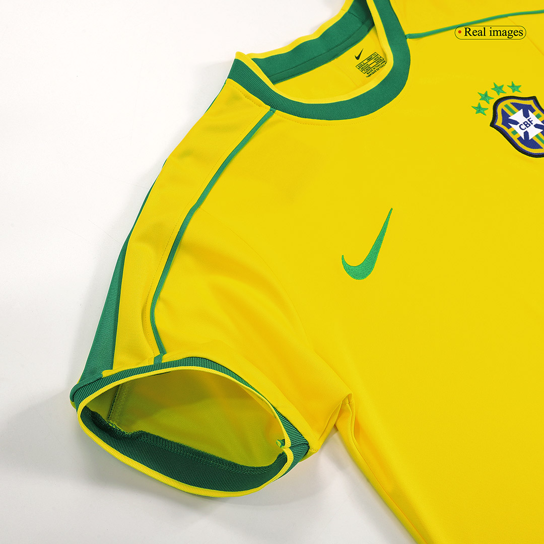 Retro 1998 Brazil Home Soccer Jersey - Image 8