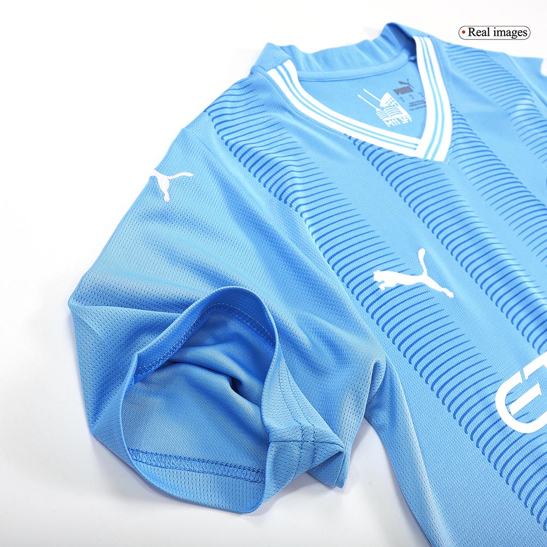 DE BRUYNE #17 Manchester City Home Soccer Jersey 2023/24 - Image 7