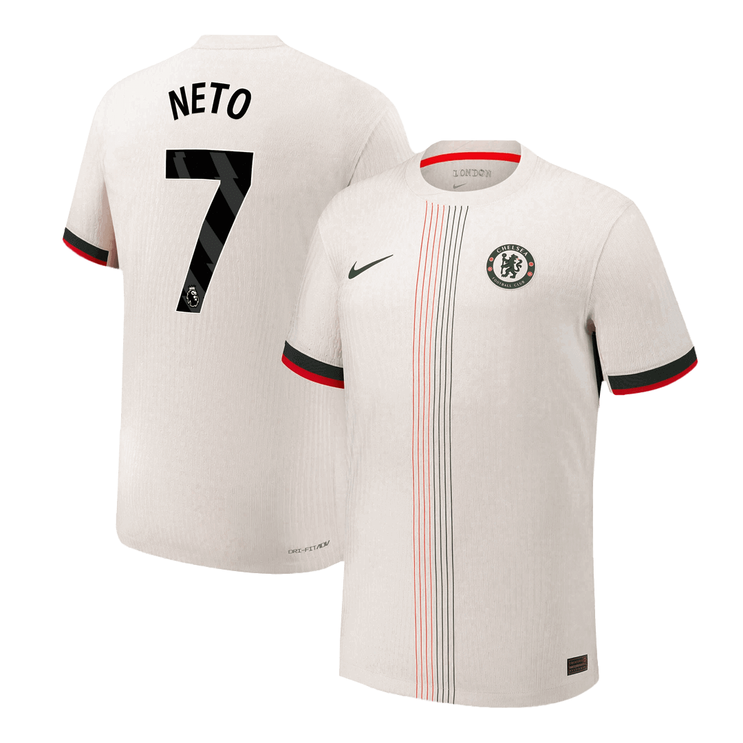NETO #7 Chelsea Away Soccer Jersey 2025/26 Player Version