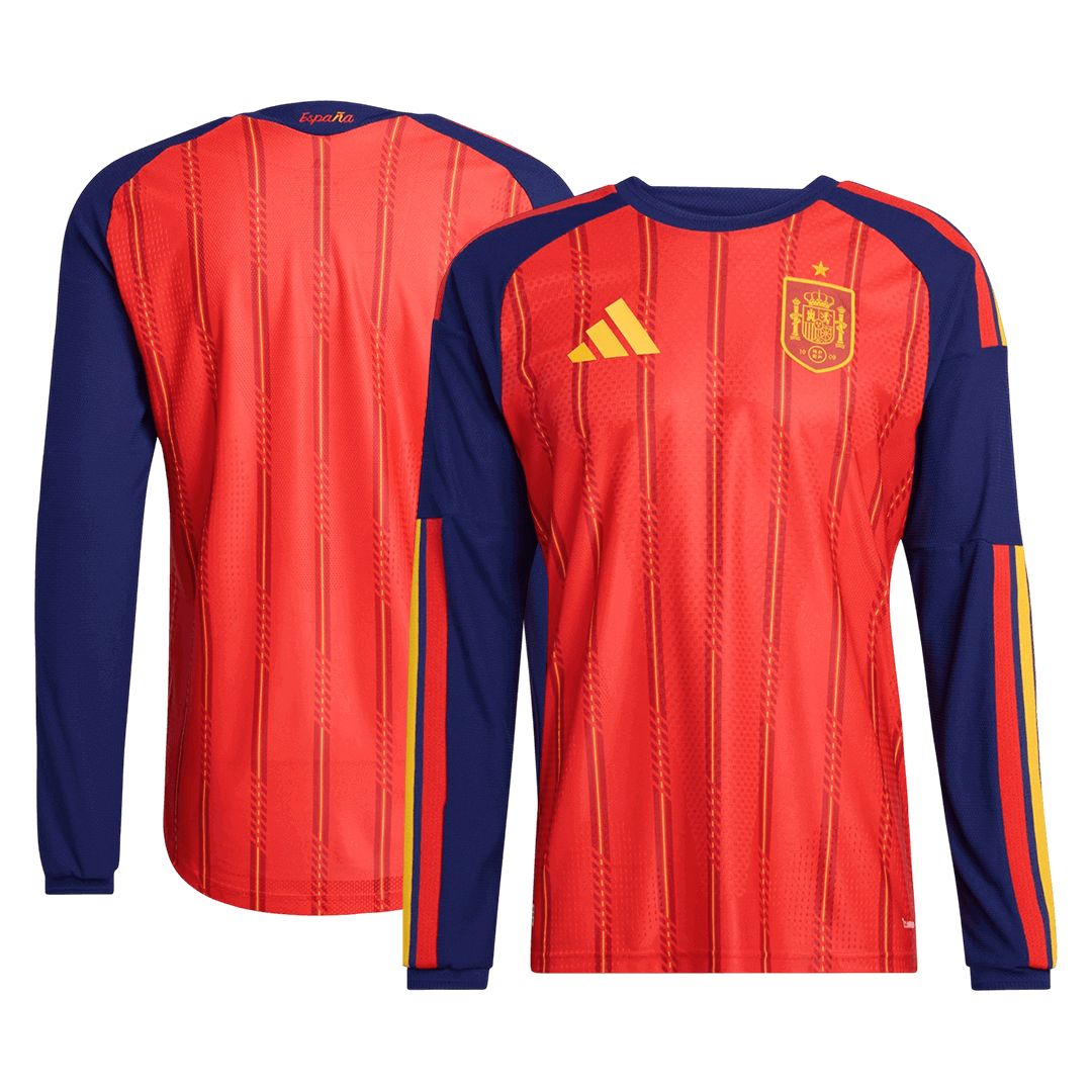 Spain Home Long Sleeve Soccer Jersey 2026 - Image 3