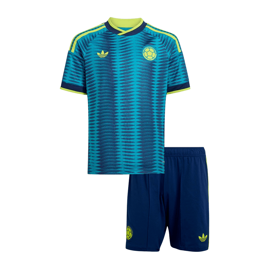 Kid's Colombia Away Soccer Jersey Kit(Jersey+Shorts) 2026