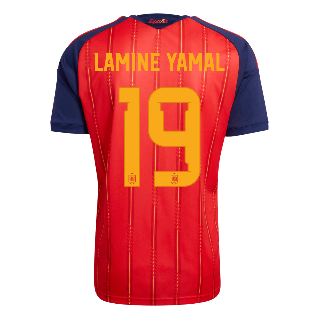 LAMINE YAMAL #19 Spain Home Soccer Jersey 2026 - Image 3