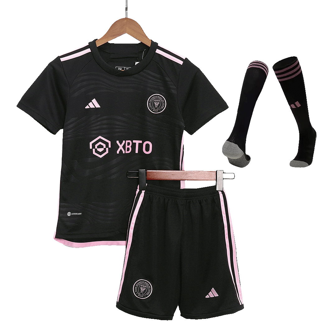 Kid's Inter Miami CF Away Soccer Jersey Kit(Jersey+Shorts+Socks) 2023/24