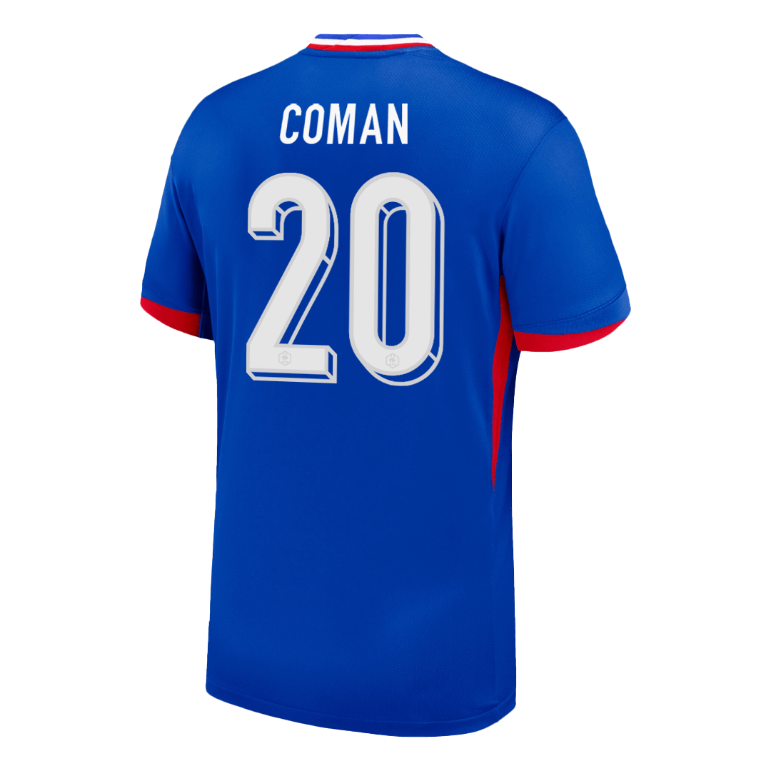 COMAN #20 France Home Soccer Jersey 2024 - Image 3