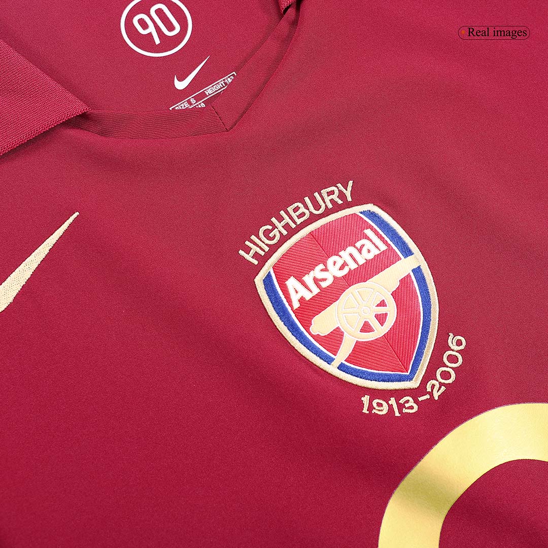 Retro 2005/06 Arsenal Home Soccer Jersey - Image 5