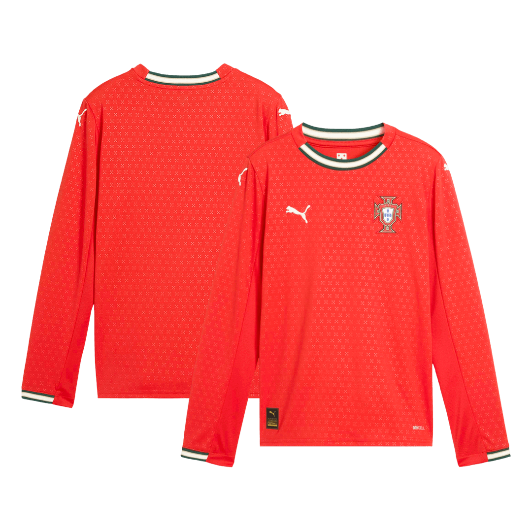 Portugal Home Long Sleeve Soccer Jersey 2025 - Image 3