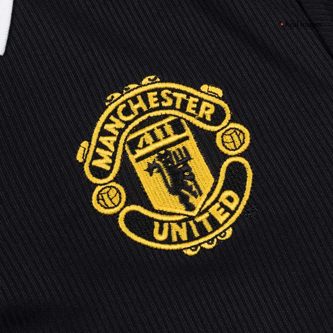 Retro 1998 Manchester United Away Long Sleeve Soccer Jersey - Image 4