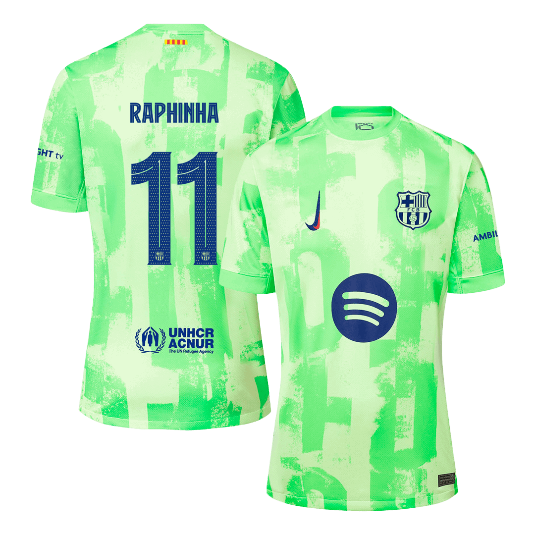 RAPHINHA #11 Barcelona Third Away Soccer Jersey 2024/25