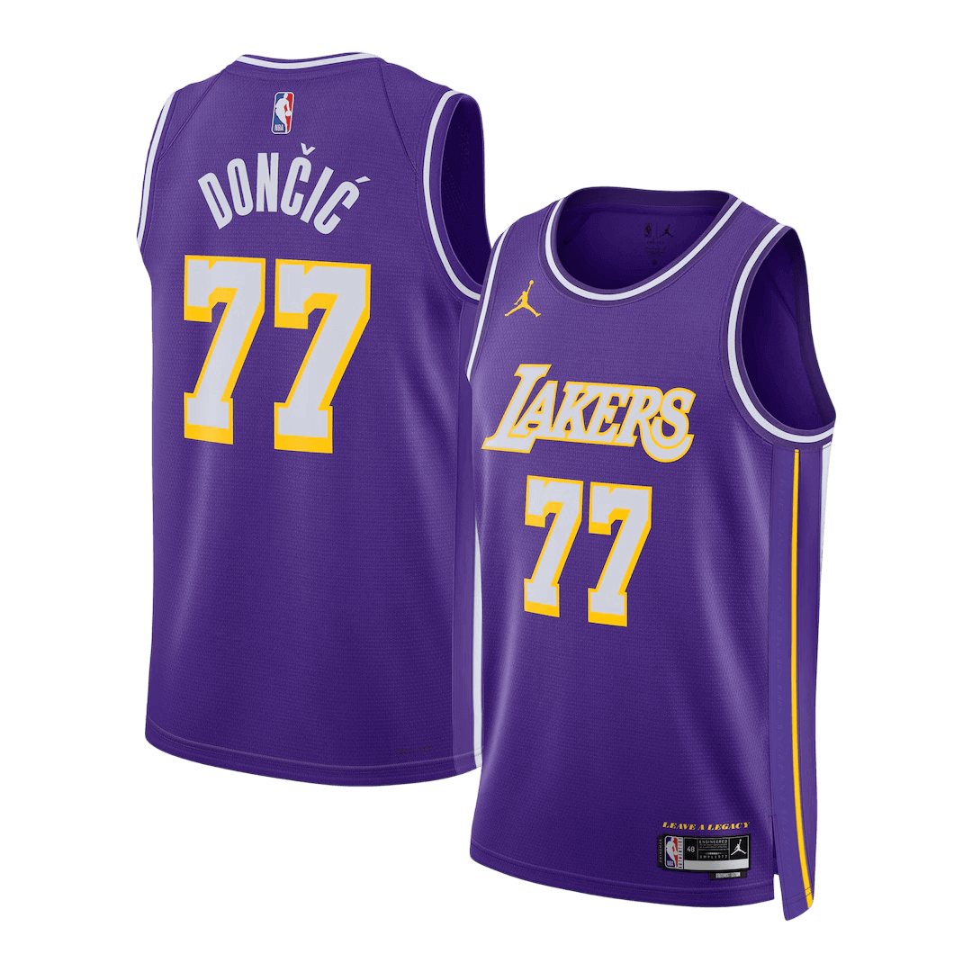 Los Angeles Lakers Dončić #77 Swingman NBA Jersey - Statement Edition