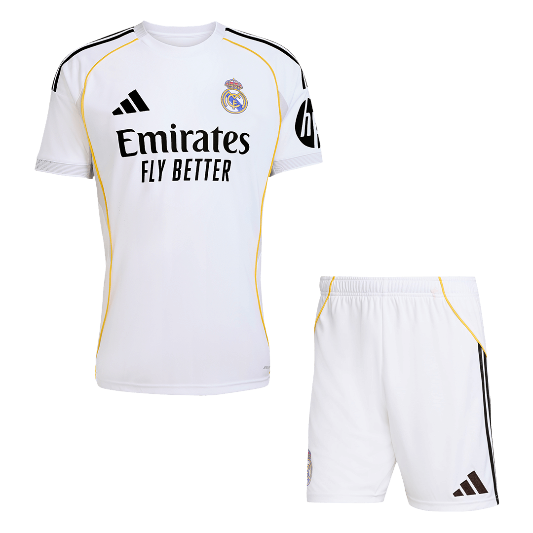 Real Madrid Home Soccer Jersey Kit(Jersey+Shorts) 2025/26