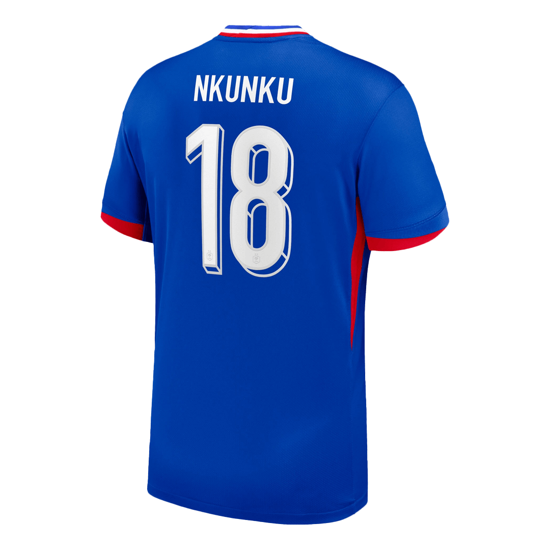 NKUNKU #18 France Home Soccer Jersey 2024 - Image 3