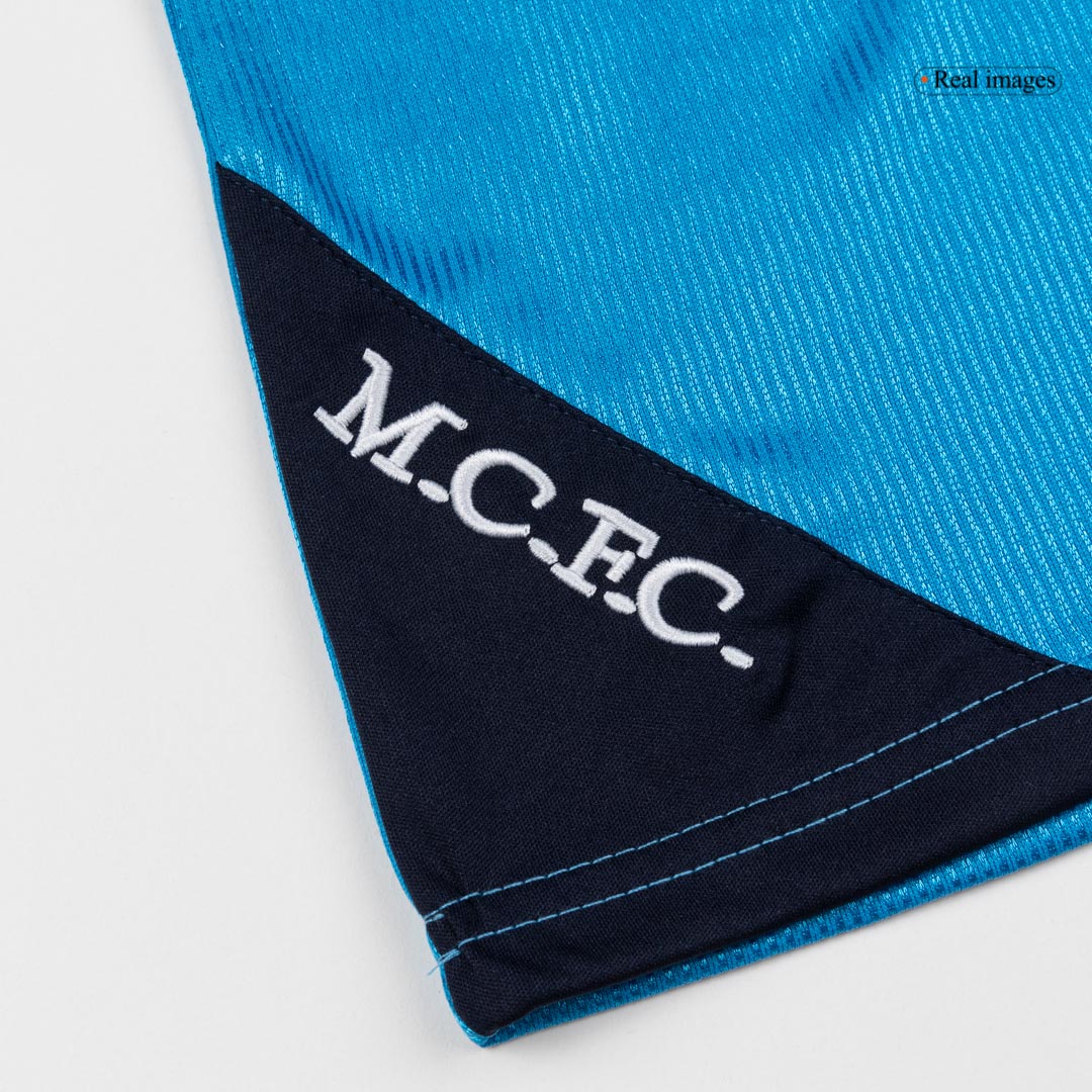 Retro 1999/01 Manchester City Home Soccer Jersey - Image 6