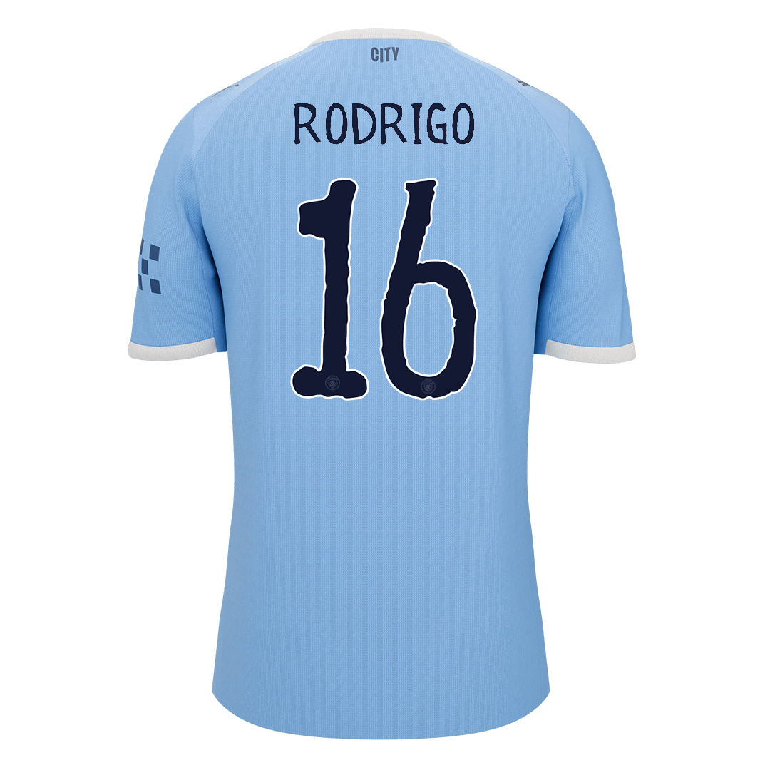RODRIGO #16 Manchester City Home Soccer Jersey 2025/26 - Image 2