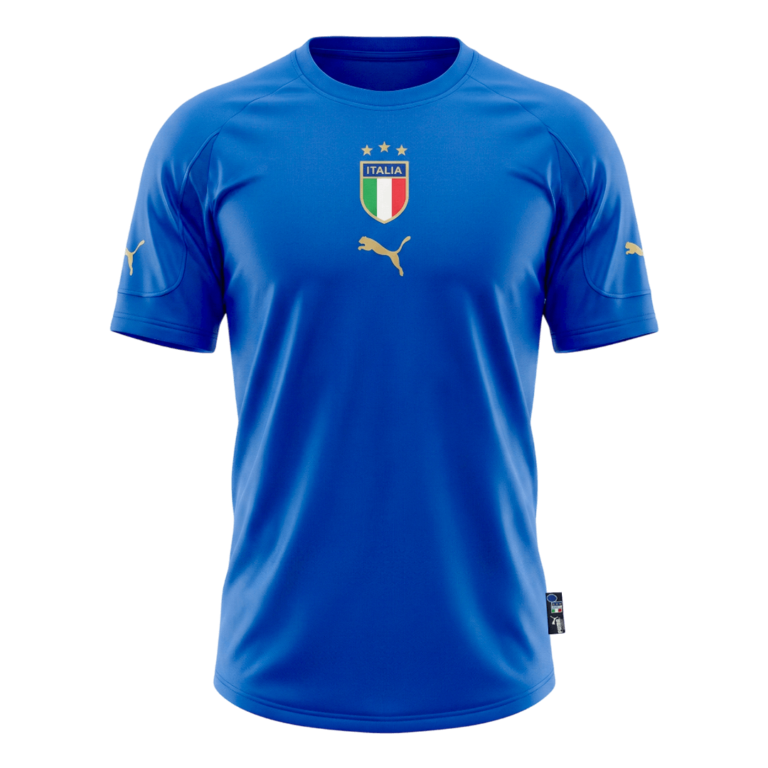 Retro 2004 Italy Home Soccer Jersey - Image 4