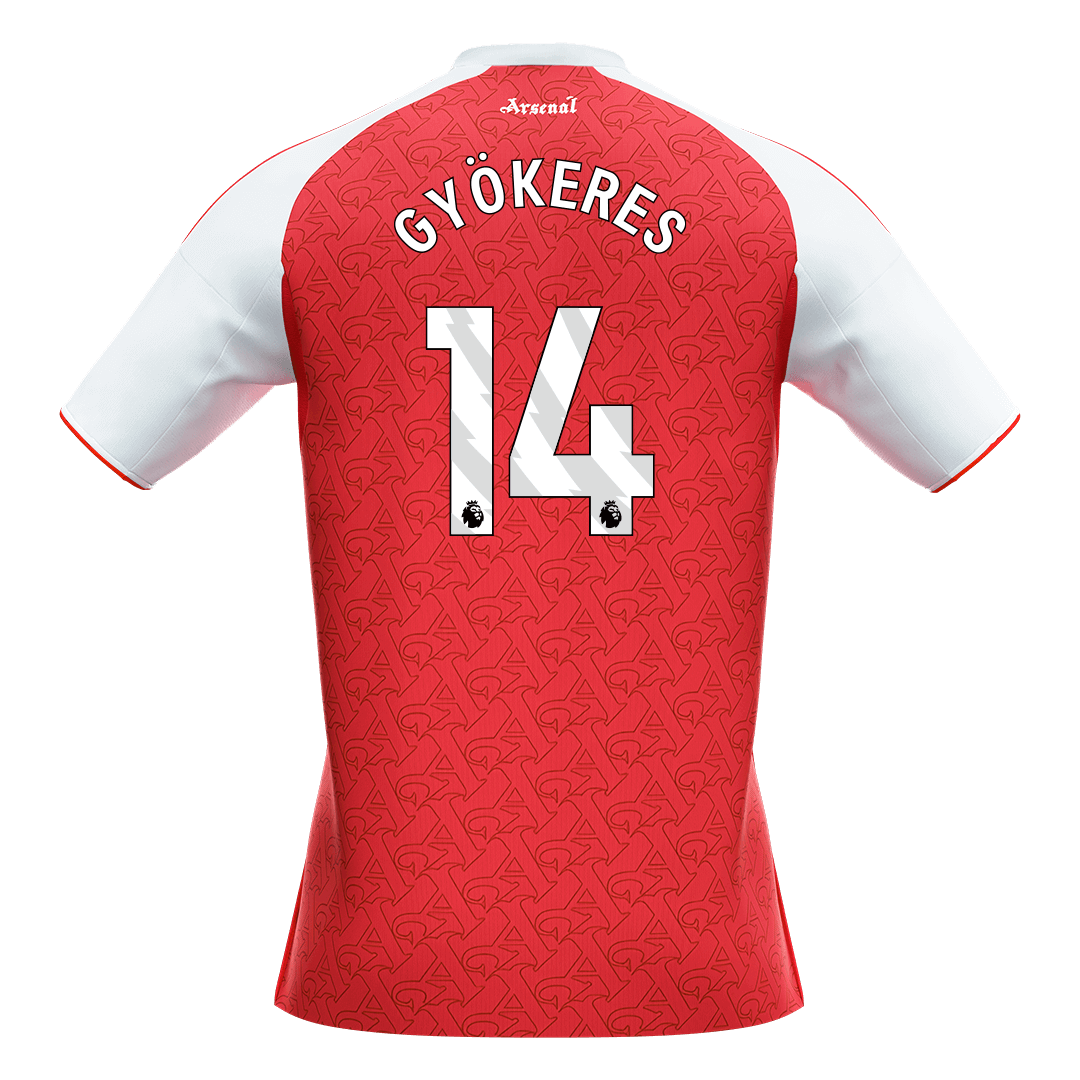 GYÖKERES #14 Arsenal Home Soccer Jersey 2025/26 - Image 2