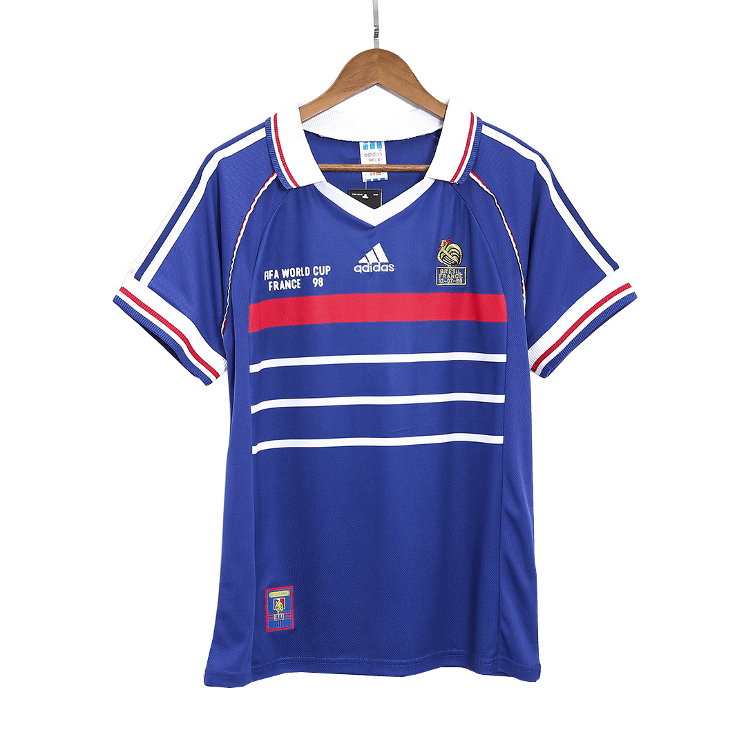 Retro 1998 France Home Soccer Jersey