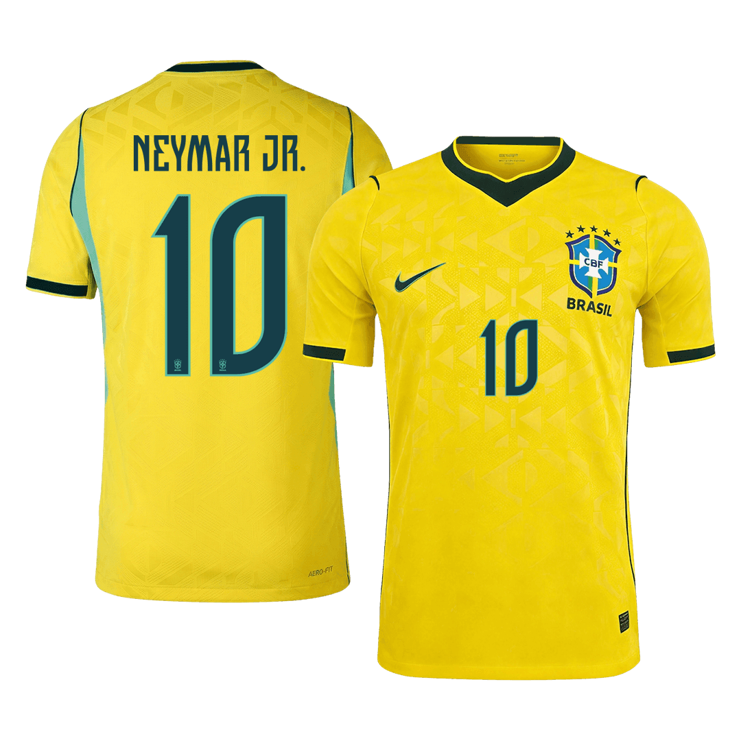 NEYMAR JR. #10 Brazil Home Soccer Jersey 2026 Player Version