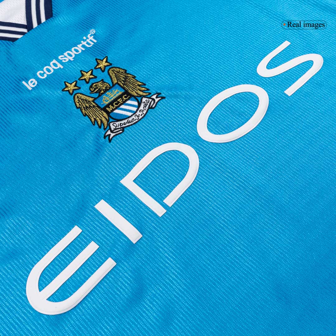 Retro 1999/01 Manchester City Home Soccer Jersey - Image 7