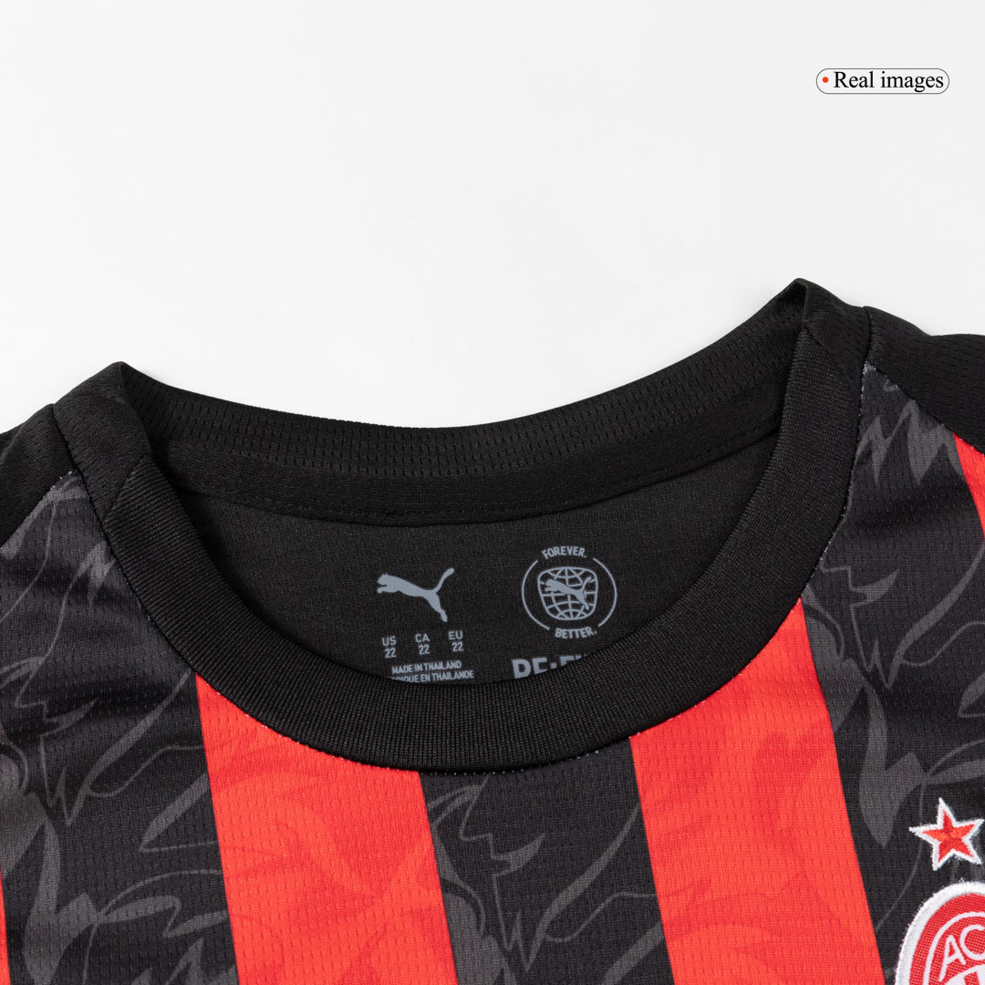 Kid's AC Milan Home Soccer Jersey Kit(Jersey+Shorts+Socks) 2025/26 - Image 3