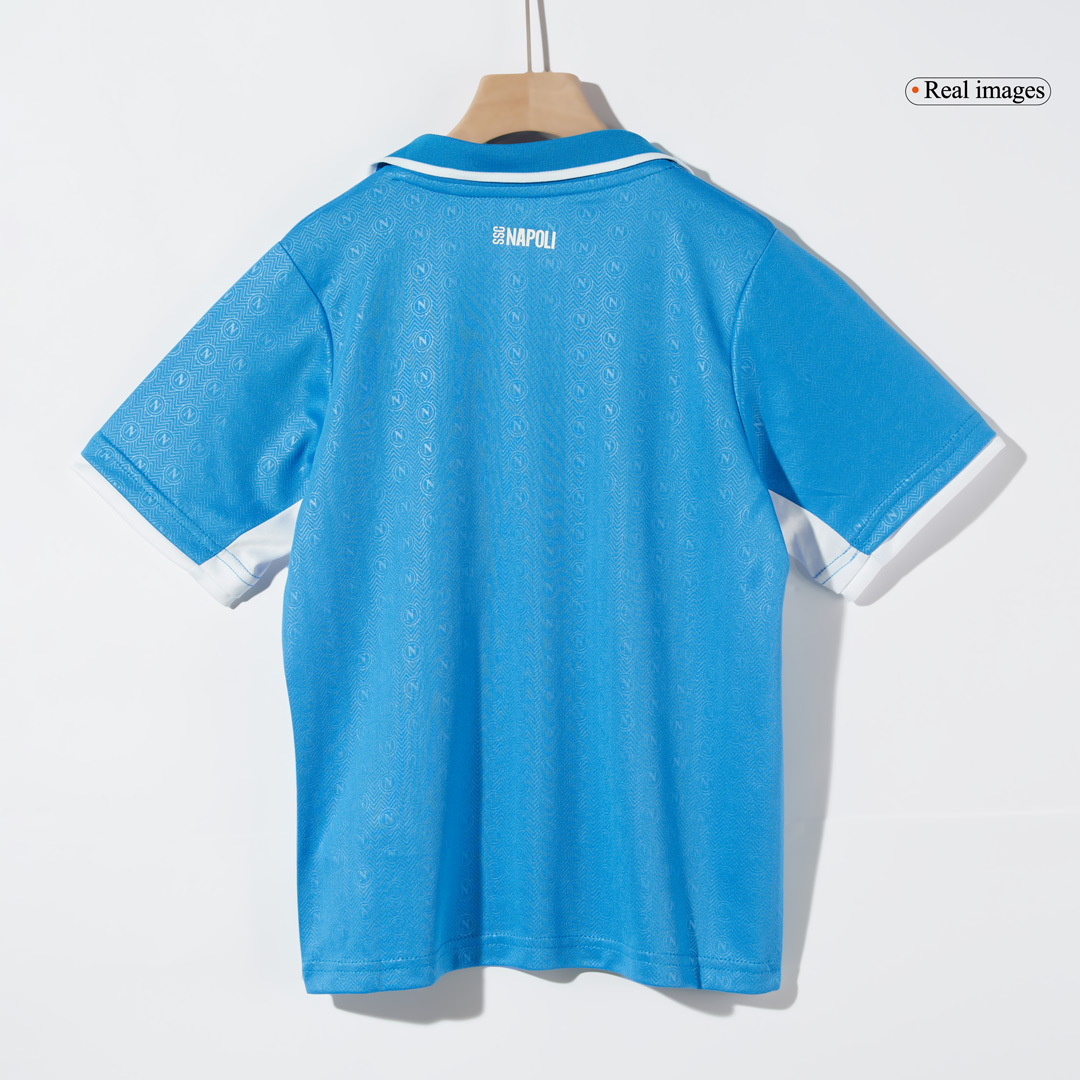 Kid's Napoli Home Soccer Jersey Kit(Jersey+Shorts) 2024/25 - Image 5