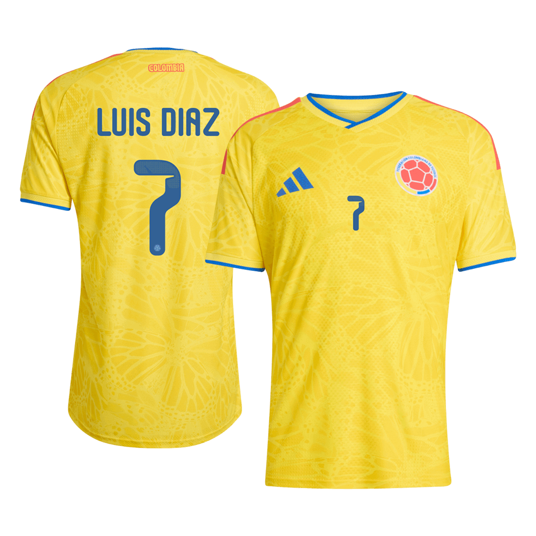 LUIS DíAZ #7 Colombia Home Soccer Jersey 2026 Player Version