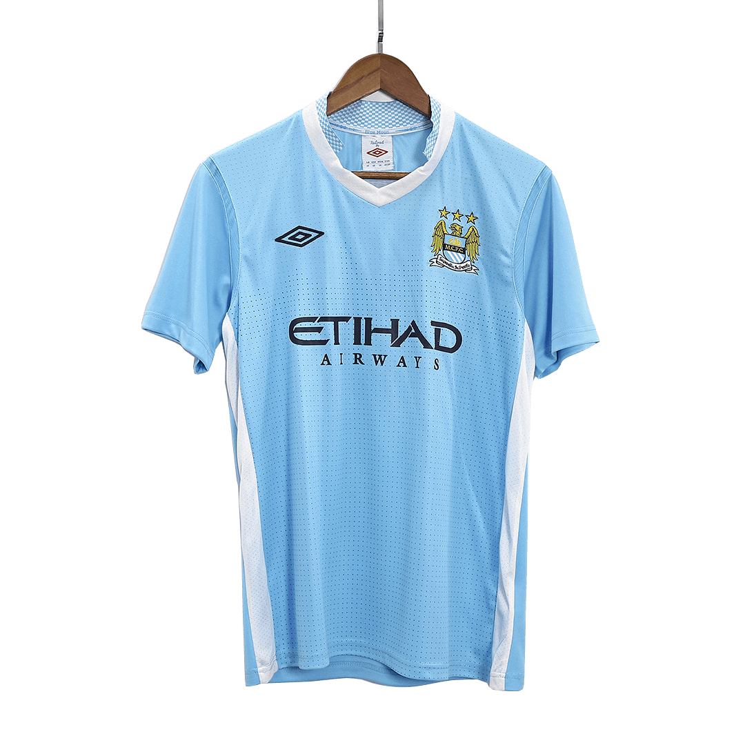 Retro 2011/12 Manchester City Home Soccer Jersey - Image 3