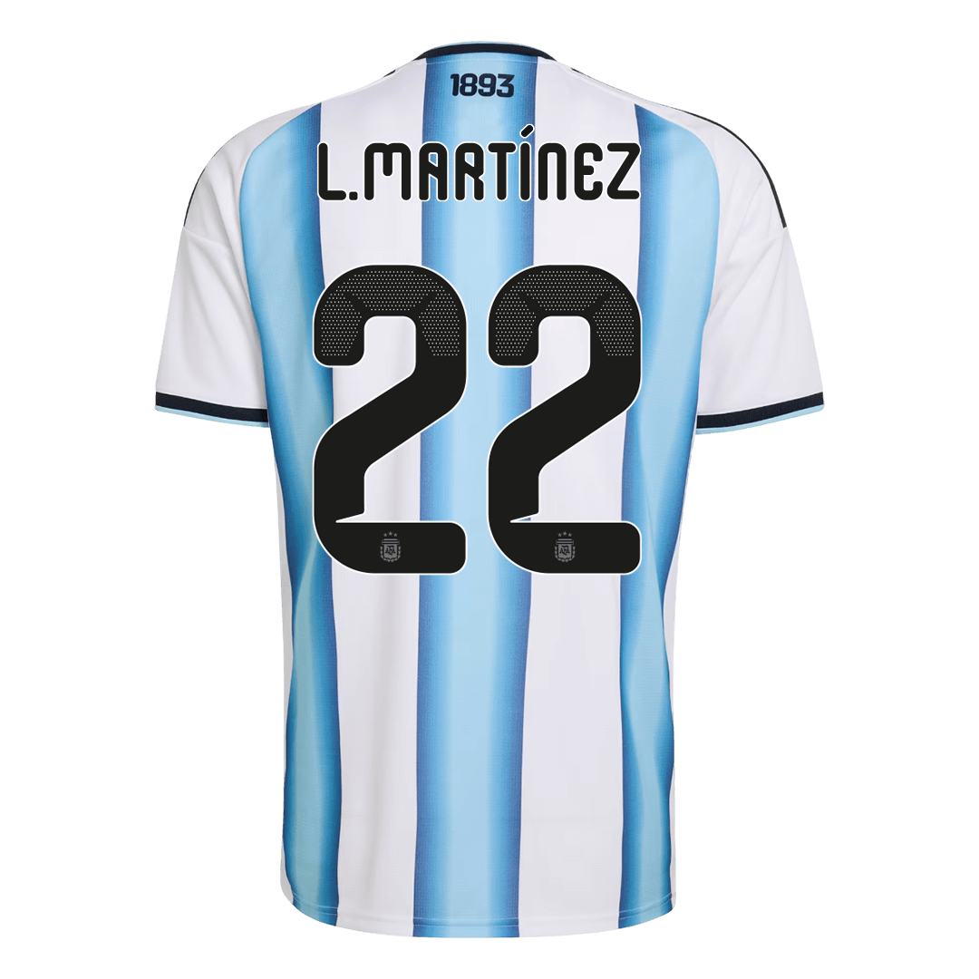 L.MARTÍNEZ #22 Argentina Home Soccer Jersey 2026 - Image 3