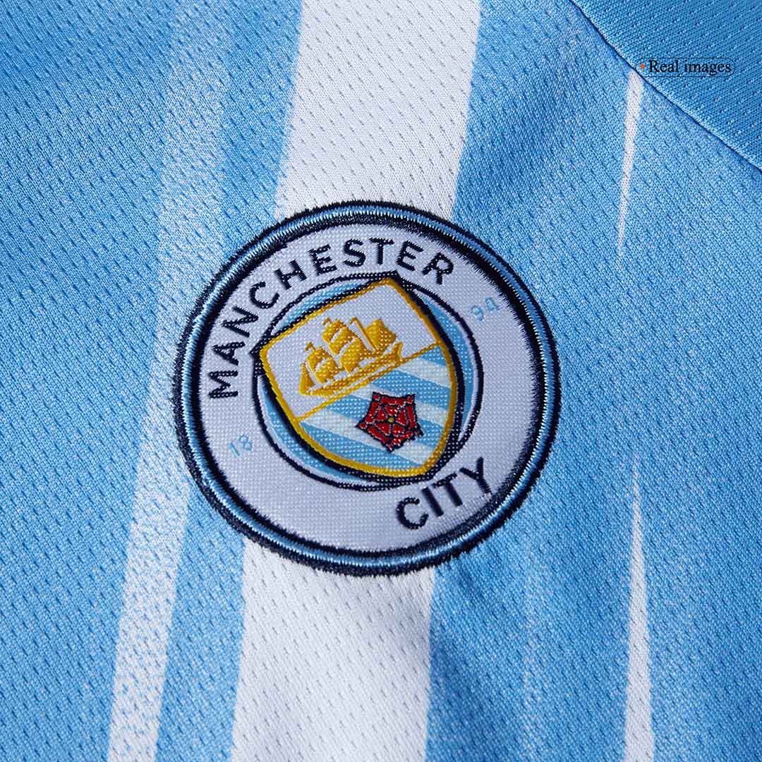 Kid's Manchester City Home Soccer Jersey Kit(Jersey+Shorts+Socks) 2025/26 - Image 8