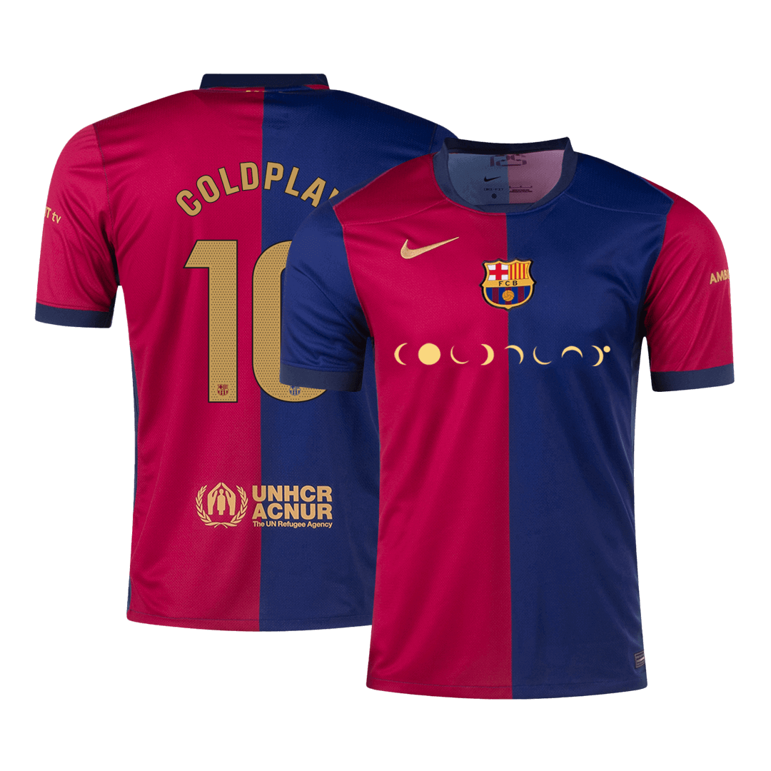 COLDPLAY #10 Barcelona Home Soccer Jersey 2024/25