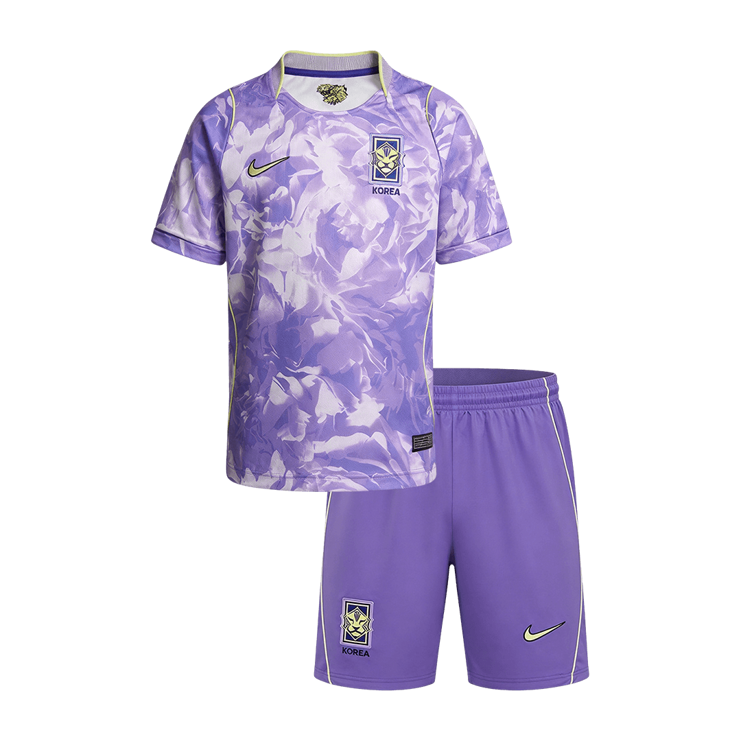 Kid's South Korea Away Soccer Jersey Kit(Jersey+Shorts) 2026