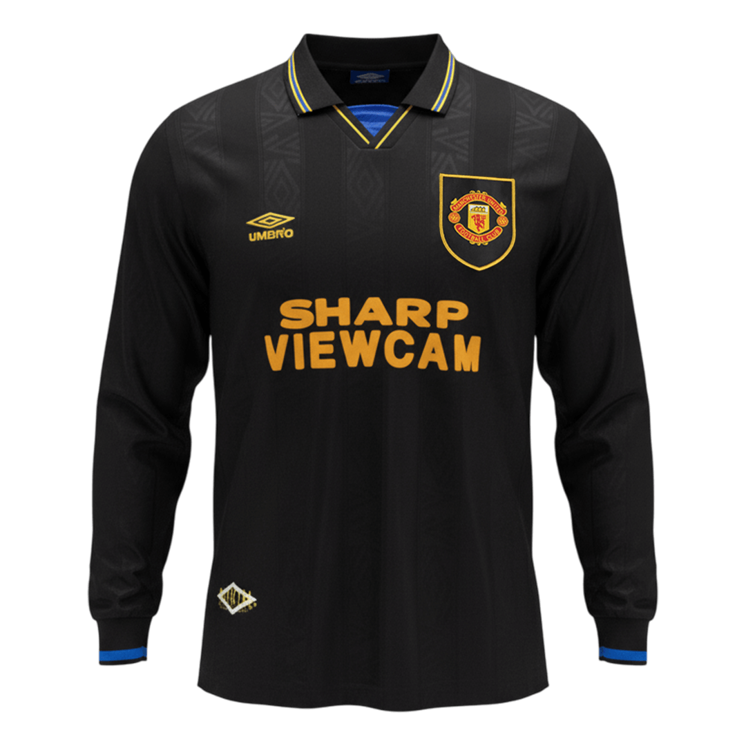 Retro 1993/94 Manchester United Away Long Sleeve Soccer Jersey - Image 4