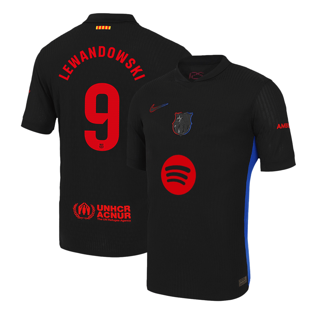 LEWANDOWSKI #9 Barcelona Away Soccer Jersey 2024/25 Player Version