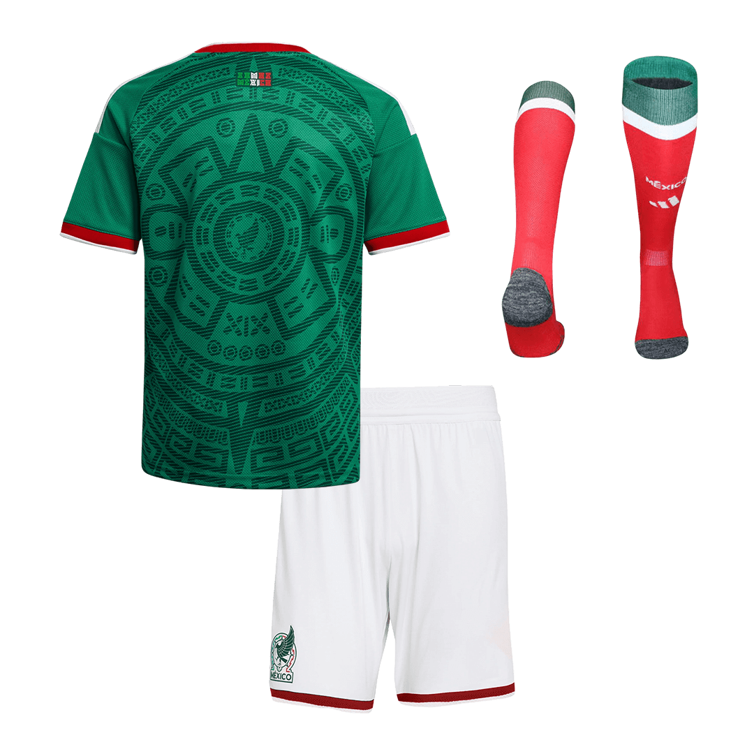 Kid's Mexico Home Soccer Jersey Kit(Jersey+Shorts+Socks) 2025/26 - Image 2