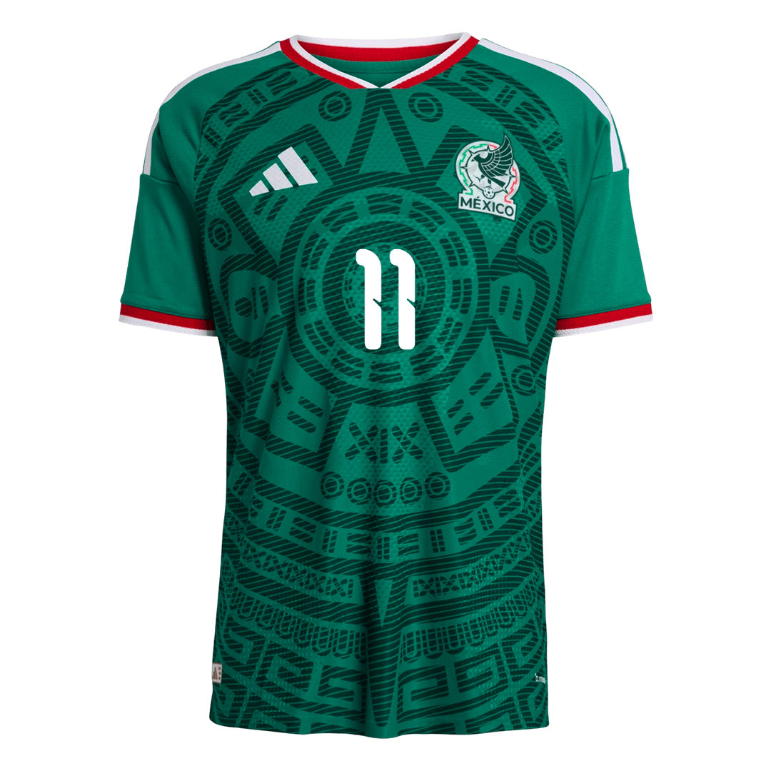 S.GIMENEZ #11 Mexico Home Soccer Jersey 2026 Player Version - Image 2