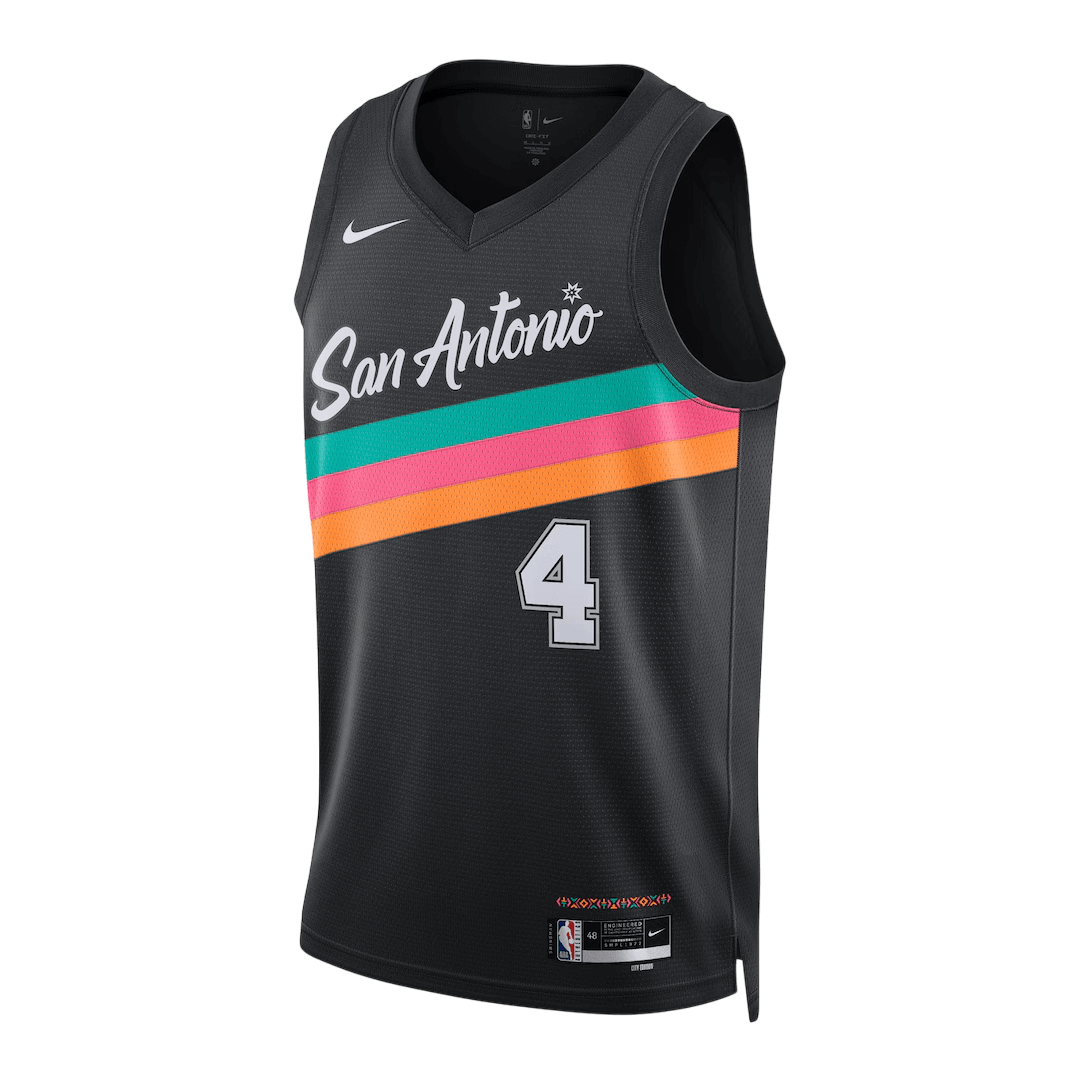 San Antonio Spurs Fox #4 2025/26 Swingman NBA Jersey - City Edition - Image 2