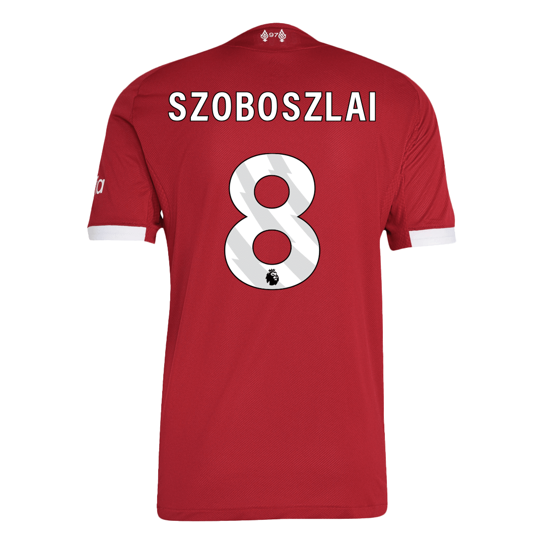 SZOBOSZLAI #8 Liverpool Home Soccer Jersey 2025/26 Player Version - Image 3