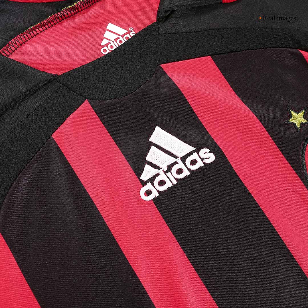 Retro 2006/07 AC Milan Home Long Sleeve Soccer Jersey - Image 8