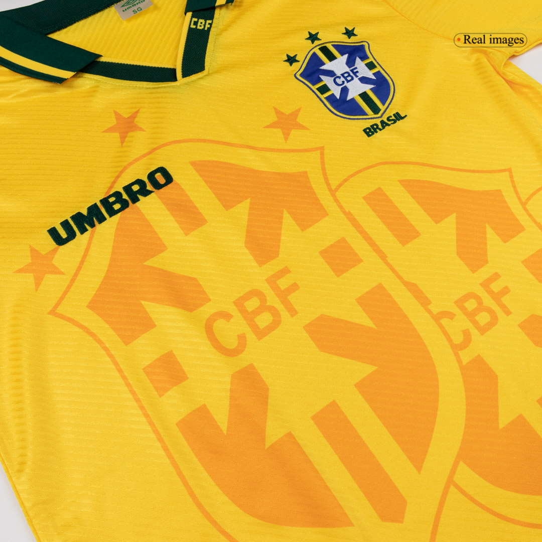 Retro 1994 Brazil Home Soccer Jersey - Image 8