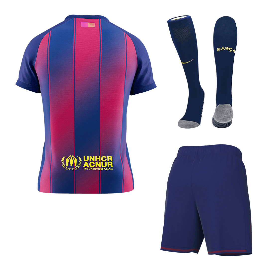 Barcelona Home Soccer Jersey Kit(Jersey+Shorts+Socks) 2025/26 - Image 2