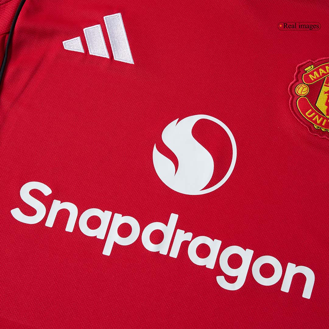 Manchester United Home Long Sleeve Soccer Jersey 2025/26 - Image 10