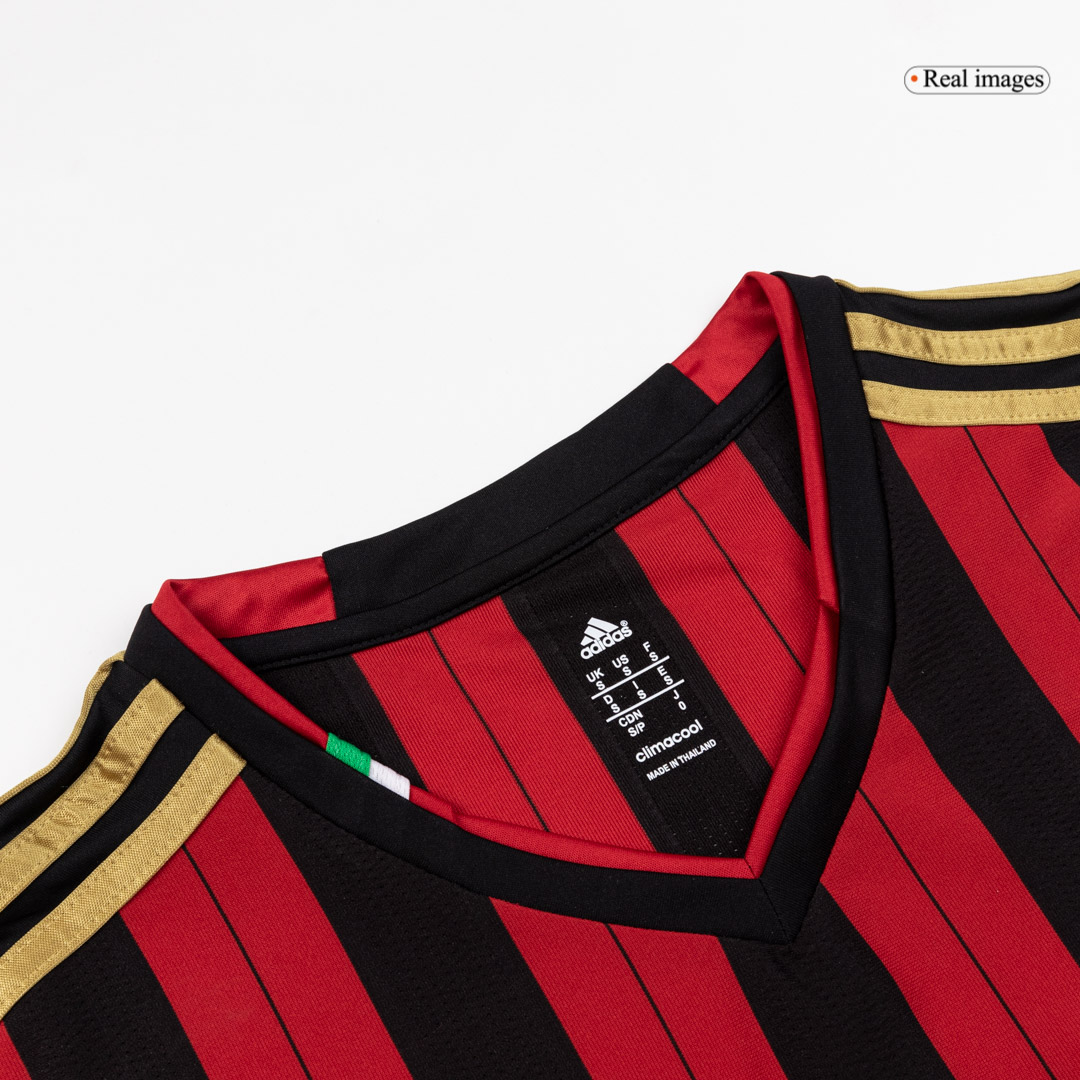 Retro 2013/14 AC Milan Home Long Sleeve Soccer Jersey - Image 3