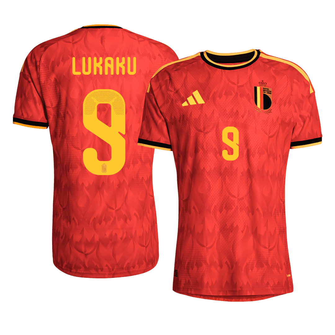 LUKAKU #9 Belgium Home Soccer Jersey 2026 Player Version