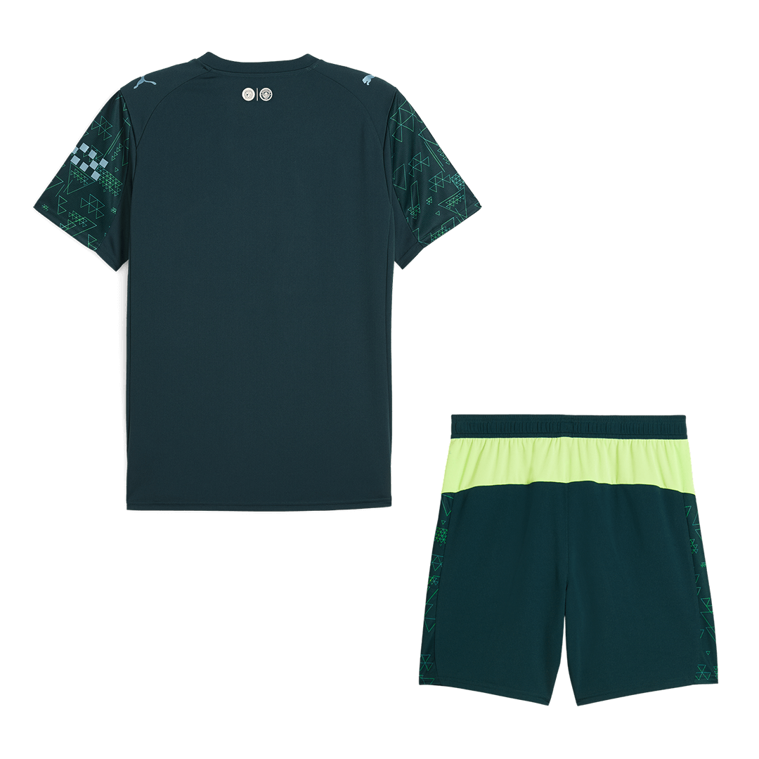 Manchester City Fourth Away Soccer Jersey Kit(Jersey+Shorts) 2025/26 - Image 2