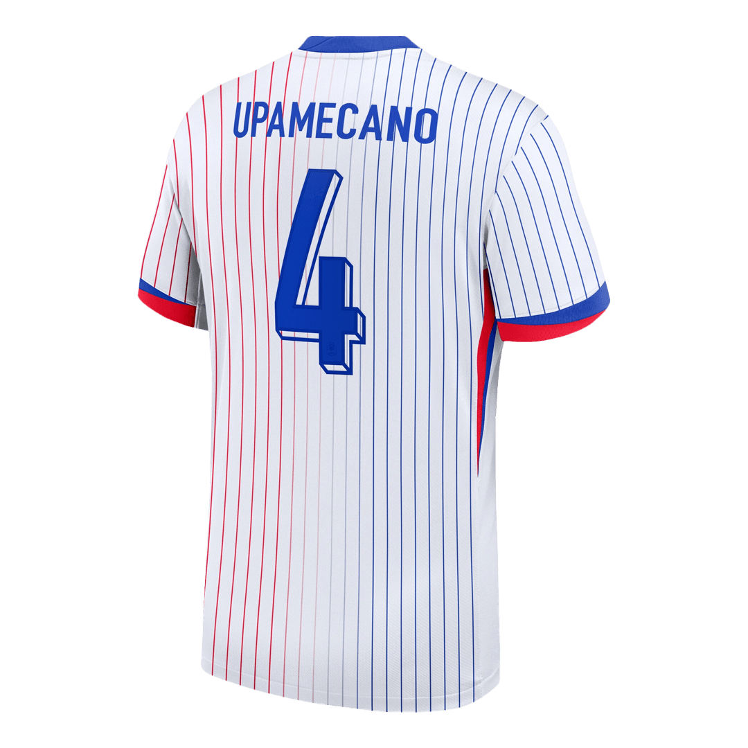 UPAMECANO #4 France Away Soccer Jersey 2024 - Image 3