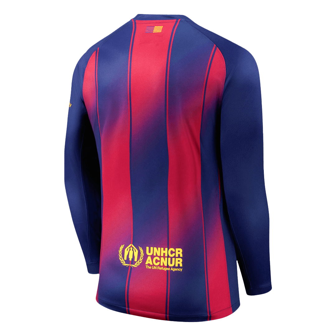 Barcelona Home Long Sleeve Soccer Jersey 2025/26 - Image 2