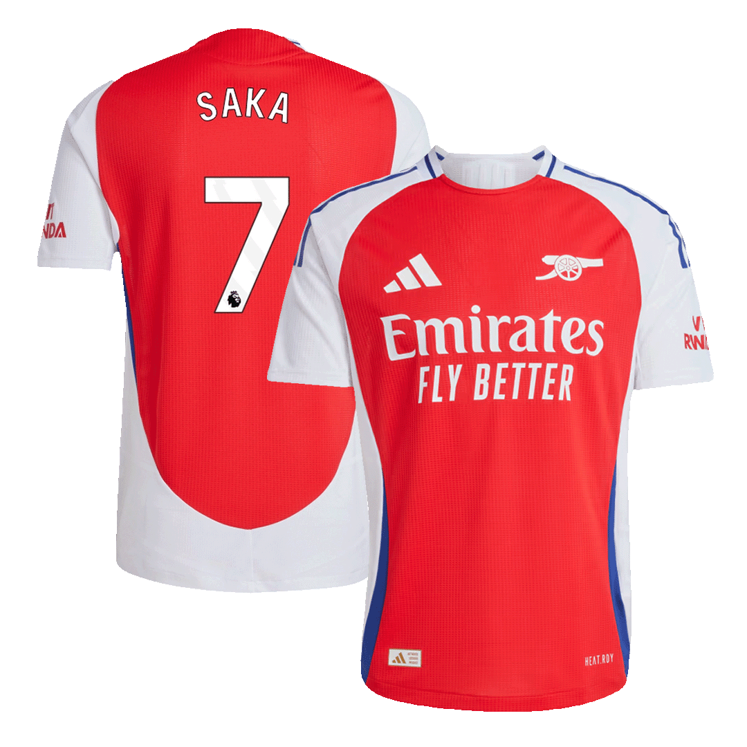SAKA #7 Arsenal Home Soccer Jersey 2024/25 Player Version