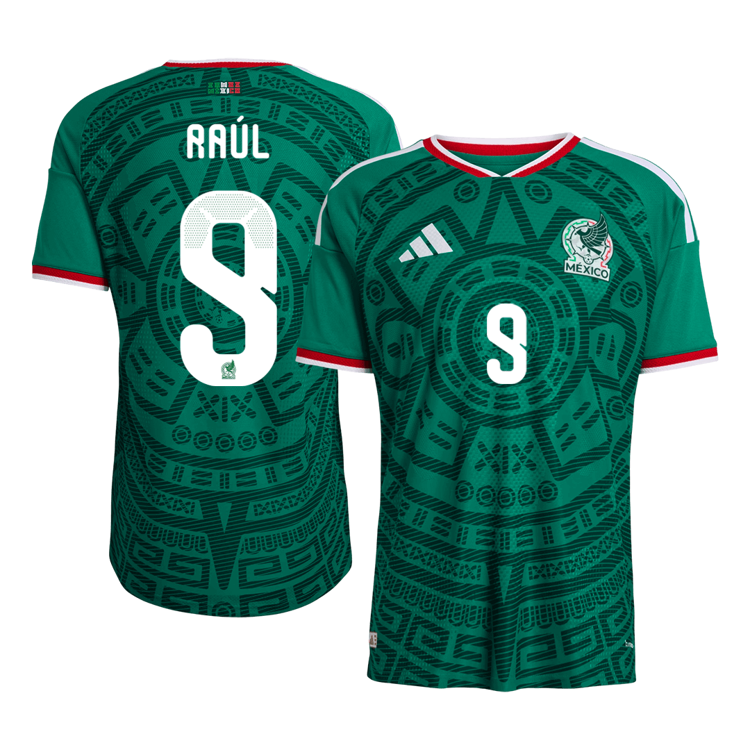 Raúl #9 Mexico Home Soccer Jersey 2026 Player Version